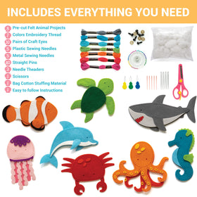 Craftorama Sewing Kit pre-cut felt projects for quick starts and neat stitches.
