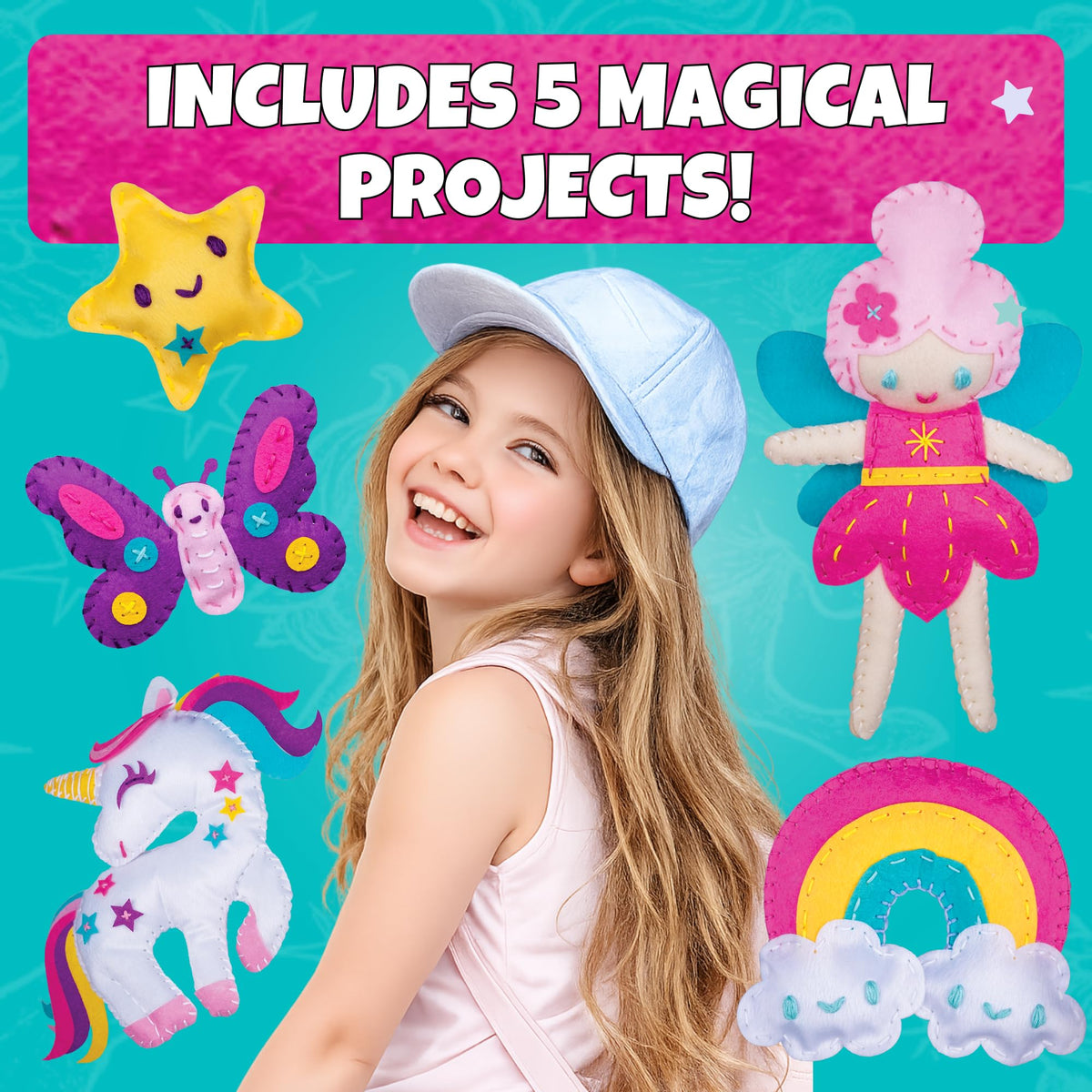 CraftsBee beginner sewing for girls 7+ promotes fine motor skills