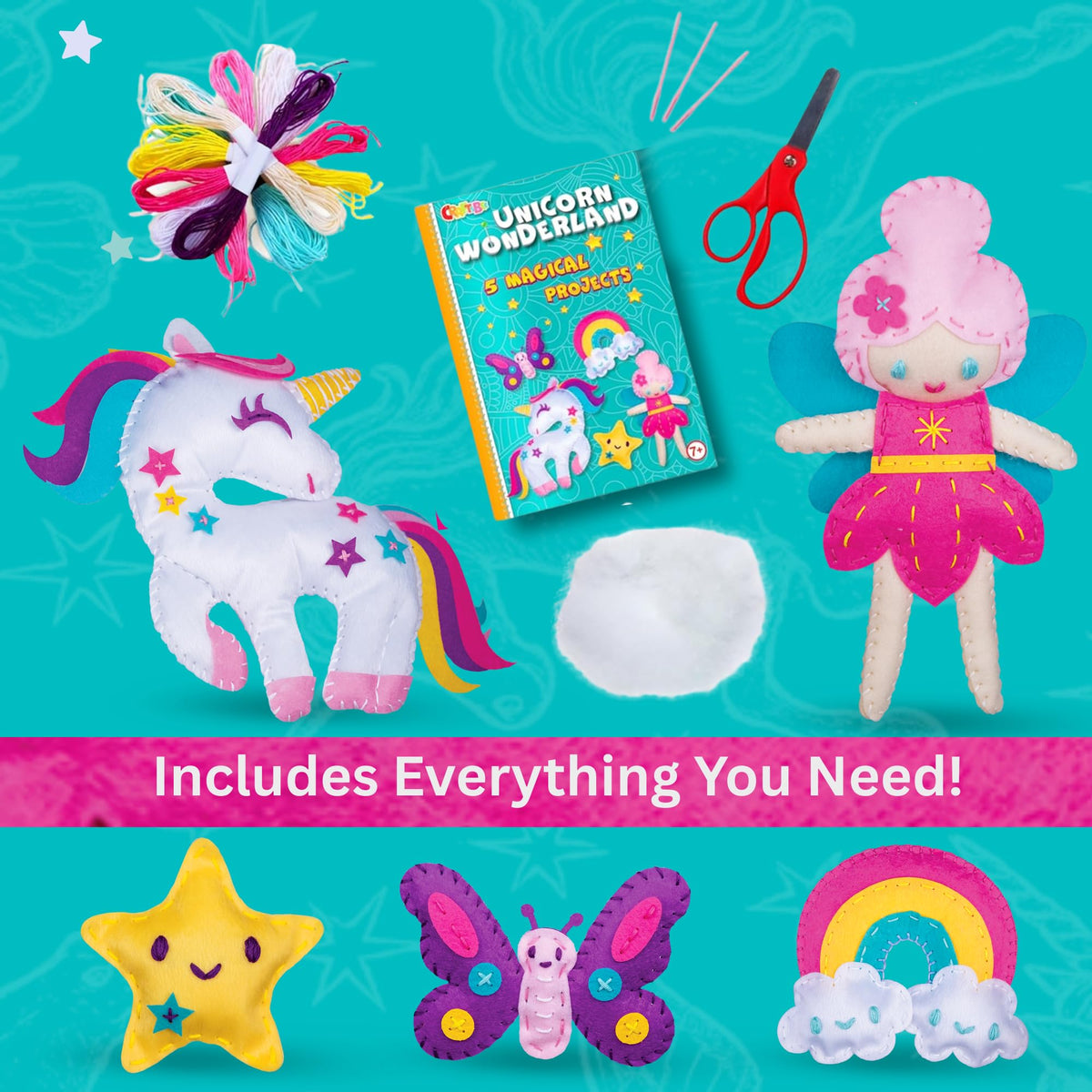 CraftsBee unicorns pillow project for cozy, personalized room decor