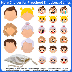 Craftstory face board emotion elements aids vocabulary growth through playful exploration.