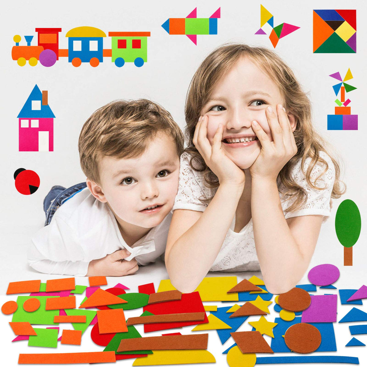Craftstory large 41x29.5 inch felt board invites wall display and open-ended play.