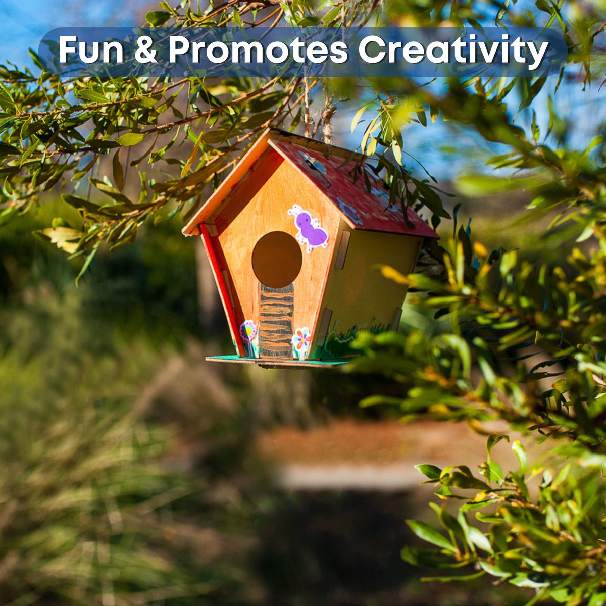 Crafty Happitooys Birdhouse Kit party favors idea at an event.