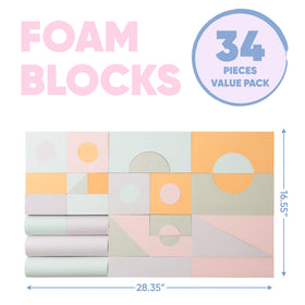 CRAFTY HAPPITOYS foam blocks for indoor outdoor use encourage versatile exploration