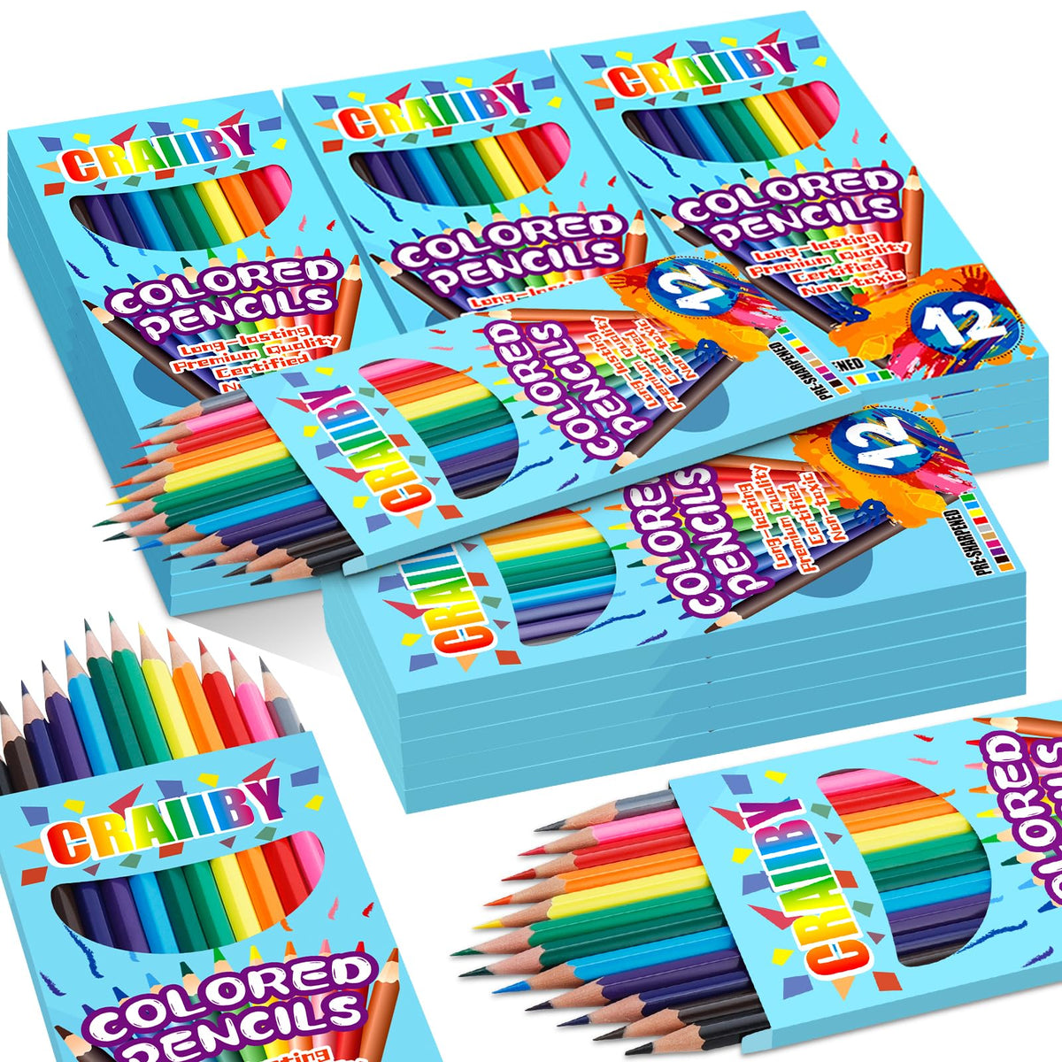Craiiby 288-count bulk pencils for classrooms