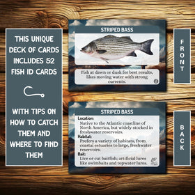 Crane Publishing Freshwater ID Cards 52 techniques image highlights proven fishing methods.