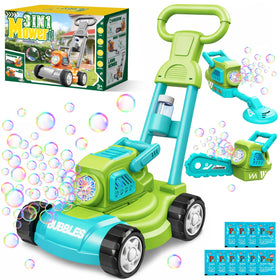 CRATIVWOOD Bubble Lawn Mower body ready for adventurous outdoor play and pretend gardening.