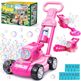 CRATIVWOOD Bubble Lawn Mower main body ready for endless bubbles and outdoor play.