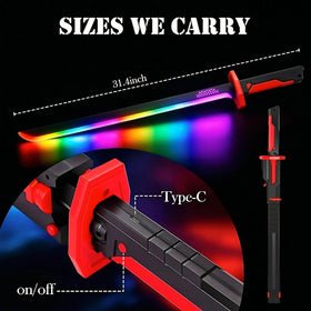 Cravonel 31.5 inch saber balances visibility with kid-friendly grip.