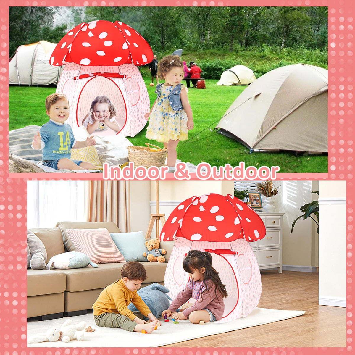 CRAWLBO water-resistant-fabric keeps playtime comfortable indoors or outdoors.