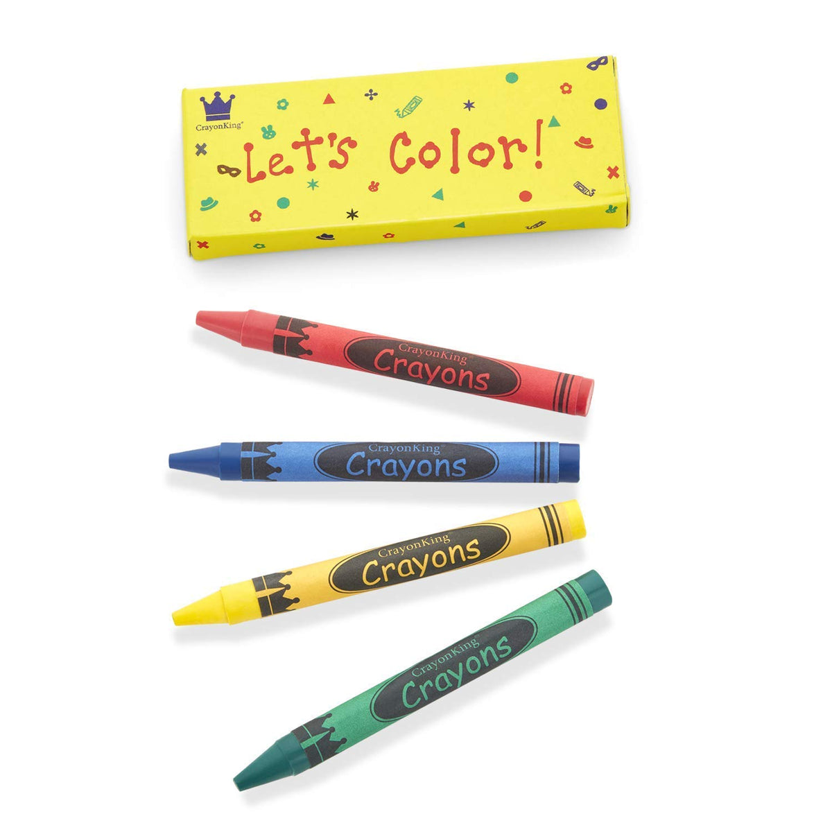 CrayonKing Lets Color box packaging, gift-ready for classrooms and parties.