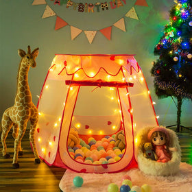 Crayline Star Light inside tent adds cozy, magical nighttime ambiance.