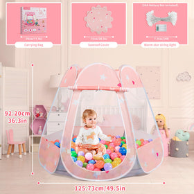 Star light accessory adds magical glow for night time stories.