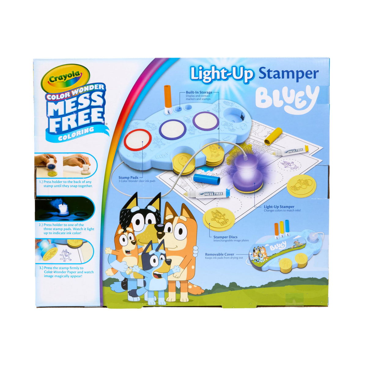 Crayola Bluey character stamps for playful stamping play.