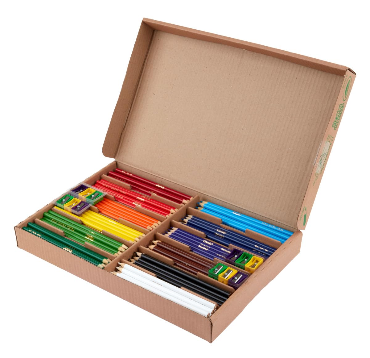 Crayola Classpack includes 12 sharpeners in three colors for uninterrupted creativity.