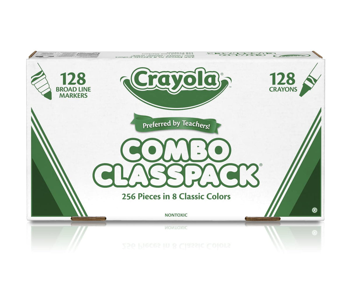 Crayola Classpack markers provide bold, washable ink for quick artwork.