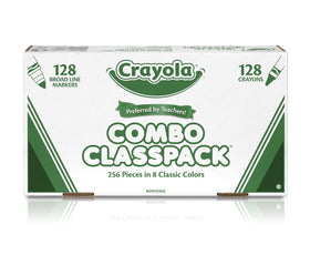 Crayola Classpack markers provide bold, washable ink for quick artwork.
