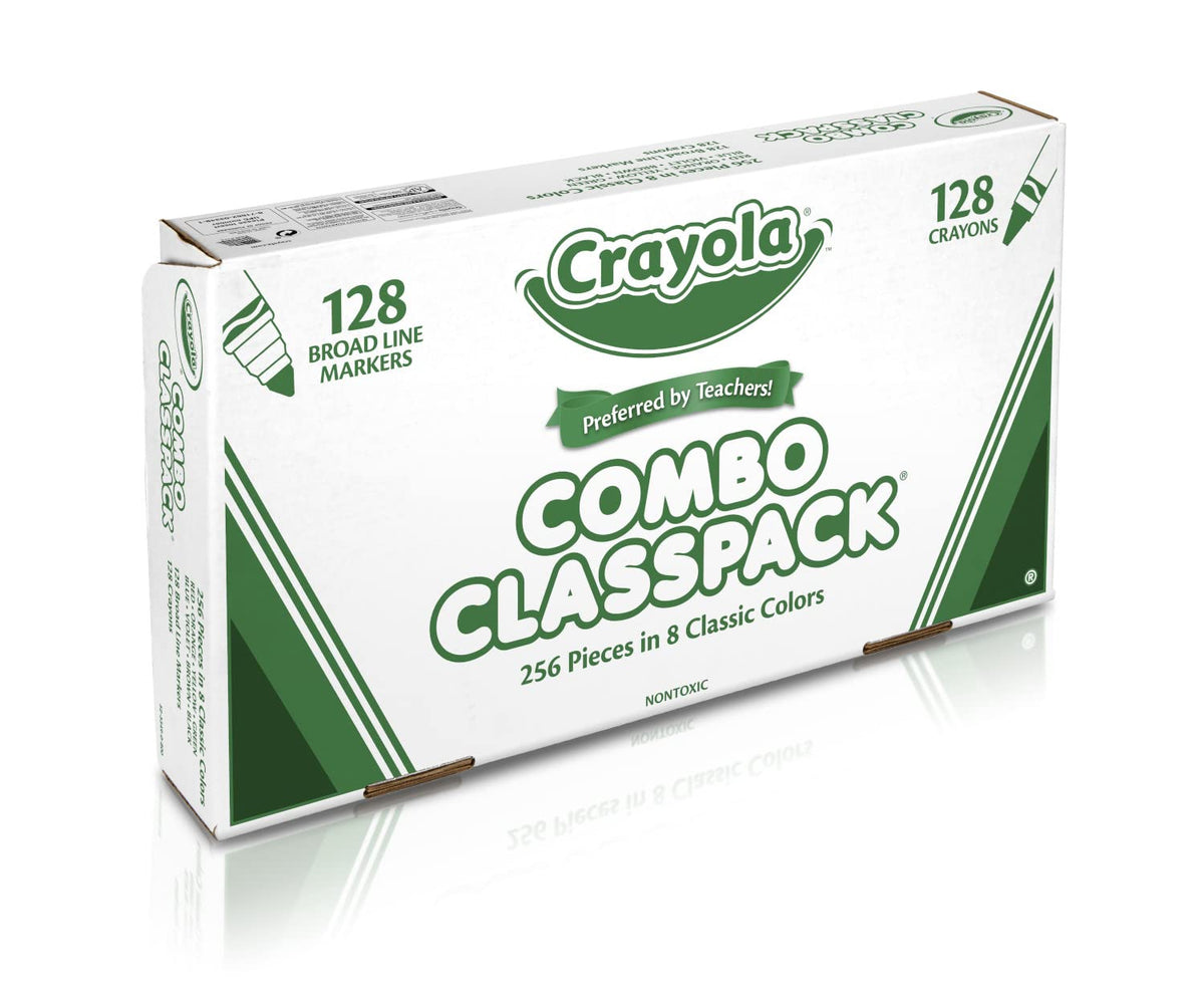Crayola Classpack color variety supports diverse classroom art projects.