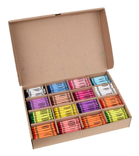 Kids using Crayola Classpack for group arts and crafts in a classroom.