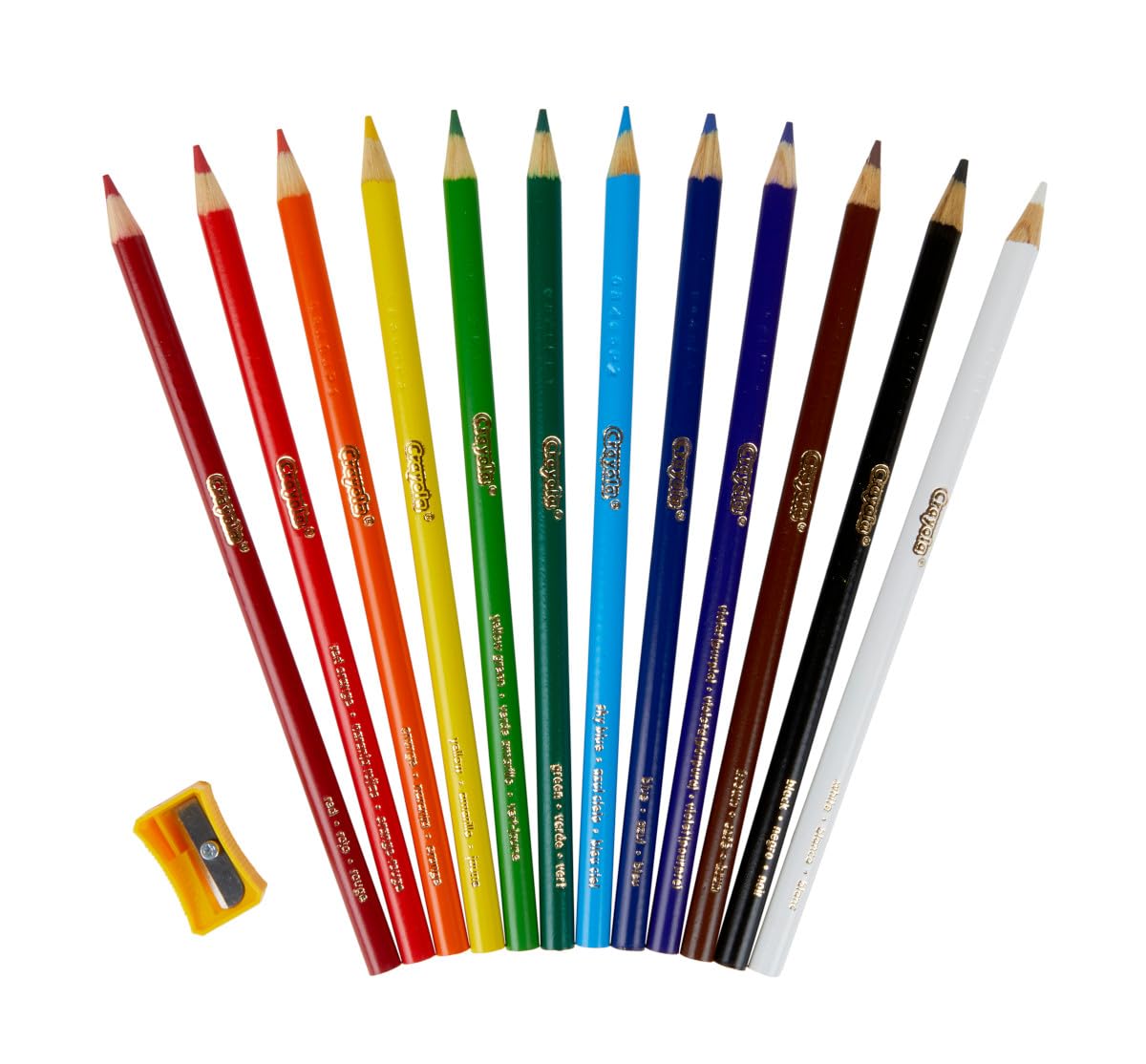 Crayola Classpack organized storage box keeps pencils neatly sorted for classroom use.