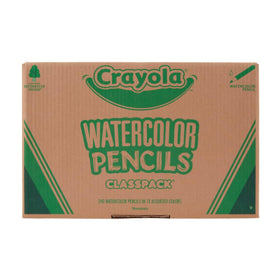 Crayola Classpack watercolor pencils wet-dry techniques enable expressive blending for projects.