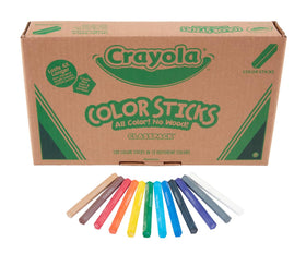 Crayola Color Sticks woodless 5-point design enables precise fine lines in art projects.