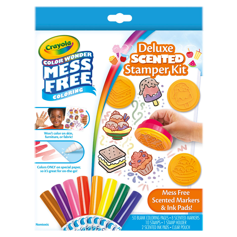 Crayola Color Wonder paper with 50 blank pages for mess-free coloring.