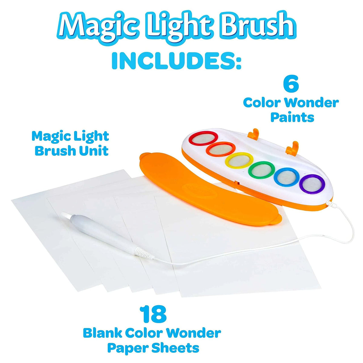 Crayola Color Wonder brush-clip-storage keeps your art station organized.