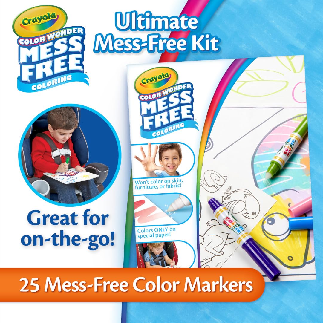 Crayola Color Wonder coloring pages deliver vibrant, mess-free storytelling.