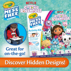 Crayola Color Wonder Gabby's Dollhouse art comes to life for kids