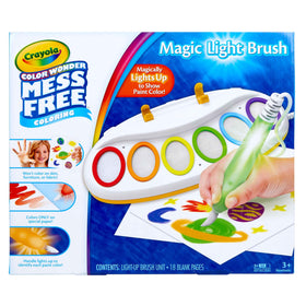 Crayola Color Wonder magic-light-brush glows as you paint for engaging creativity.