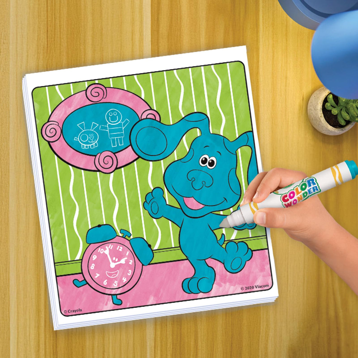 Crayola Color Wonder Blue's Clues pad screen-free play during travel.