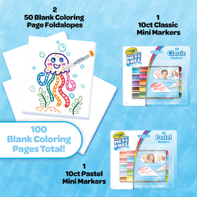 Crayola Color Wonder 100 blank pages ready for imaginative coloring.