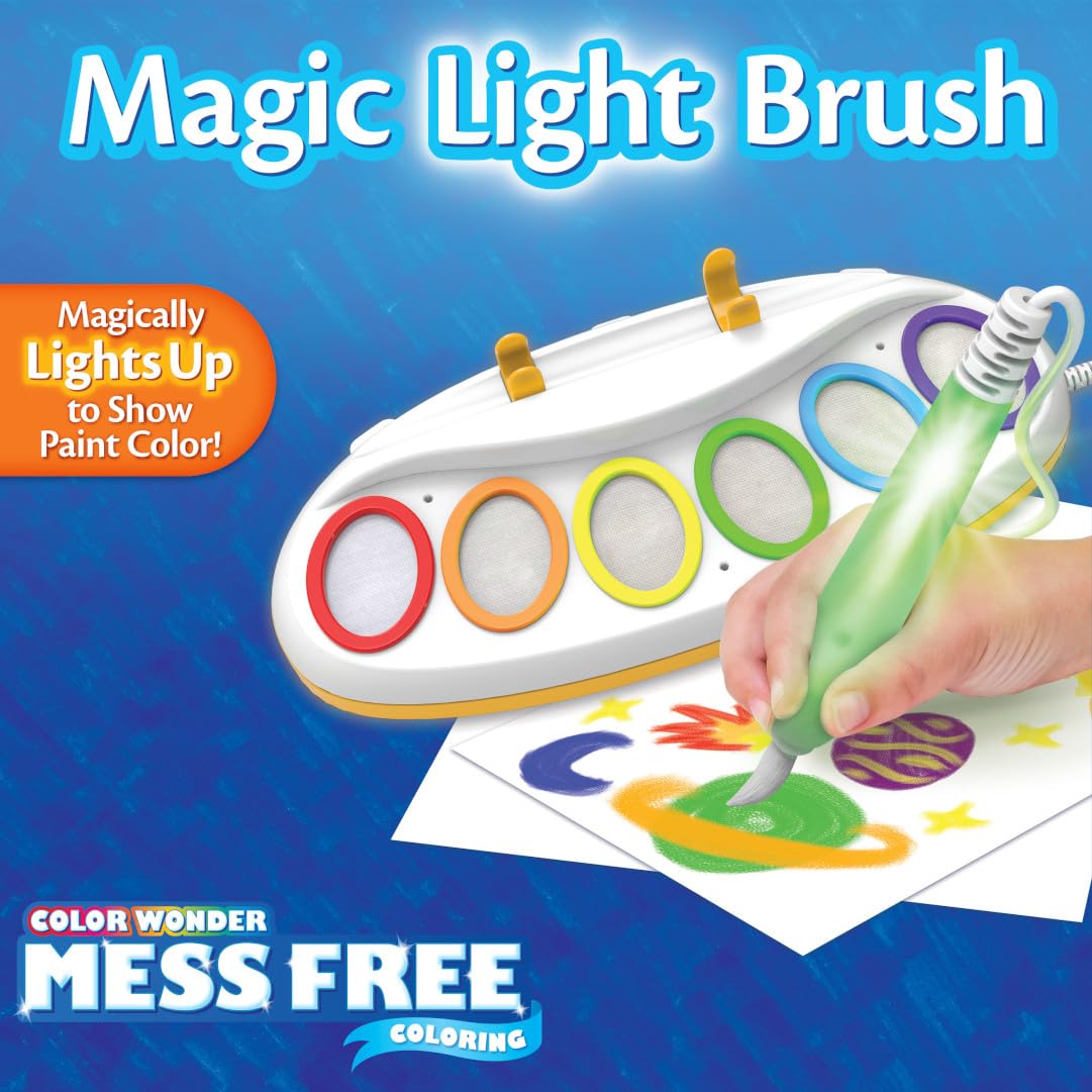 Crayola Color Wonder paints-only-on-paper feature offers worry-free painting with no staining.