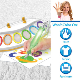 Crayola Color Wonder paints-six-colors offer vibrant, mess-free color on Color Wonder paper.