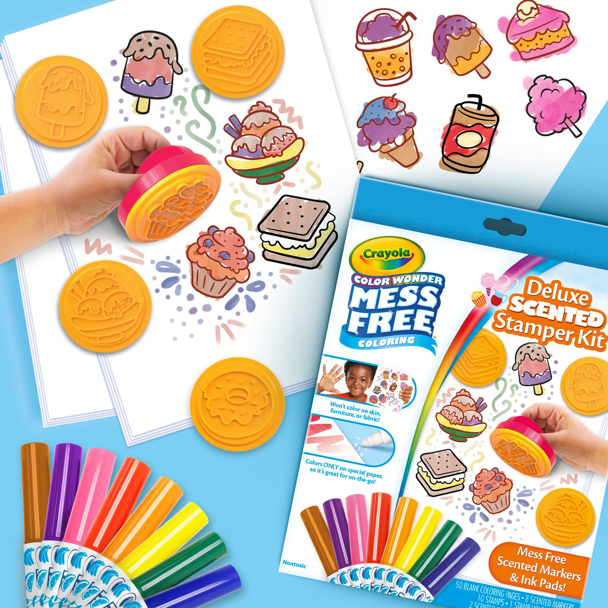 Crayola Color Wonder printable pages for custom, mess-free designs anywhere.