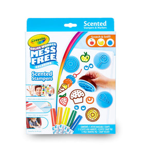 Crayola Color Wonder Scented Stamper Set with markers ready for mess-free color exploration