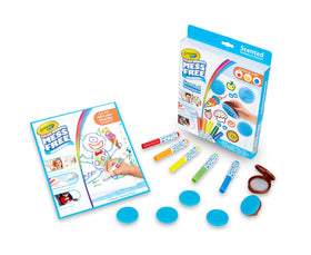 Crayola Color Wonder scented stamps enabling imaginative designs on Color Wonder paper