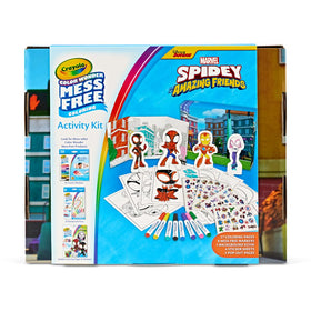 Gift-ready packaging for Crayola Color Wonder Spidey kit