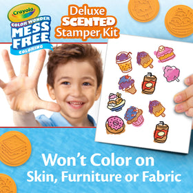Crayola Color Wonder stamp holder keeps stamps organized during play.