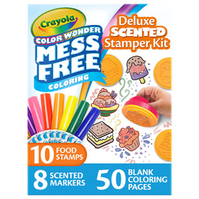 Crayola Color Wonder stamps set for mess-free stamping on Color Wonder paper.