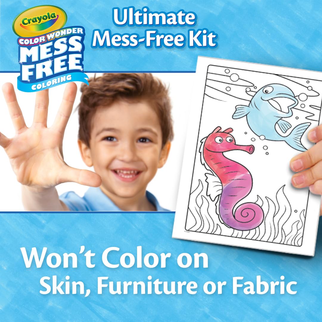 Crayola Color Wonder sticker sheets for decorating unique art.