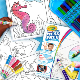 Crayola Color Wonder travel case keeps supplies organized.