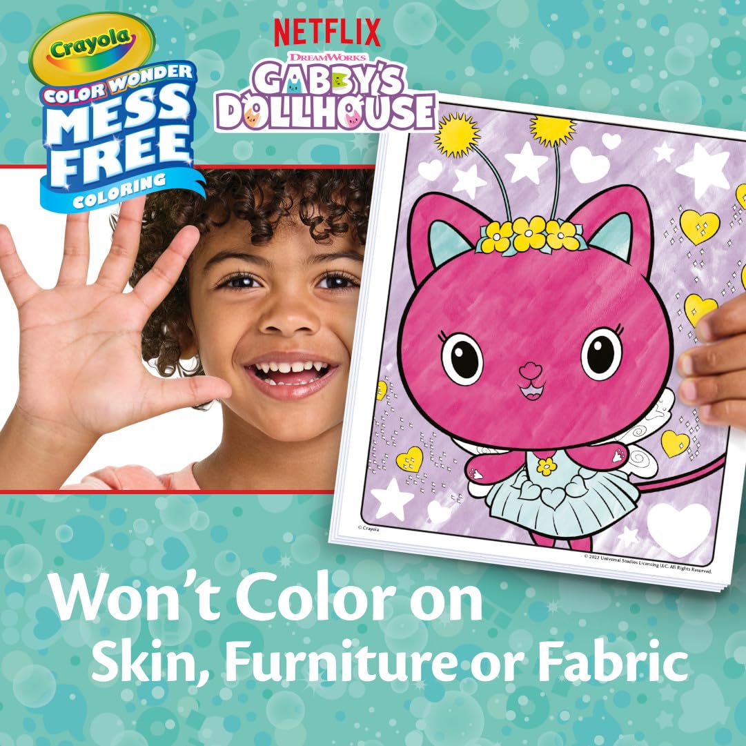 Crayola Color Wonder trifold background creates immersive Gabby play scenes