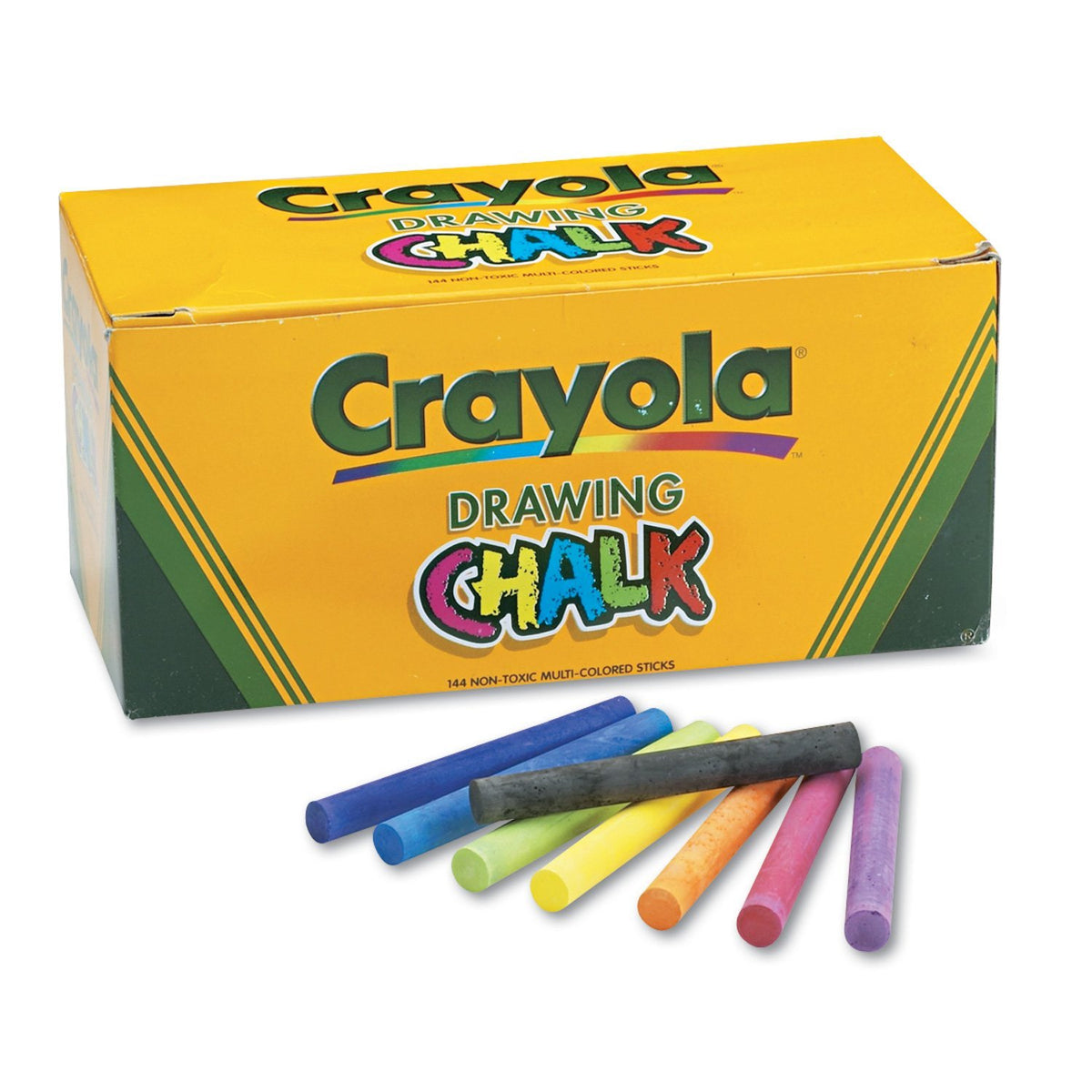 Crayola colored drawing chalk set with 24 colors for vibrant artwork on paper and beyond