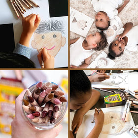 Crayola Colors of the World almond-golden-rose shades offer broad skin tones