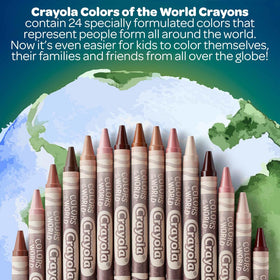 Crayola Colors of the World multicultural crayons add depth to coloring books