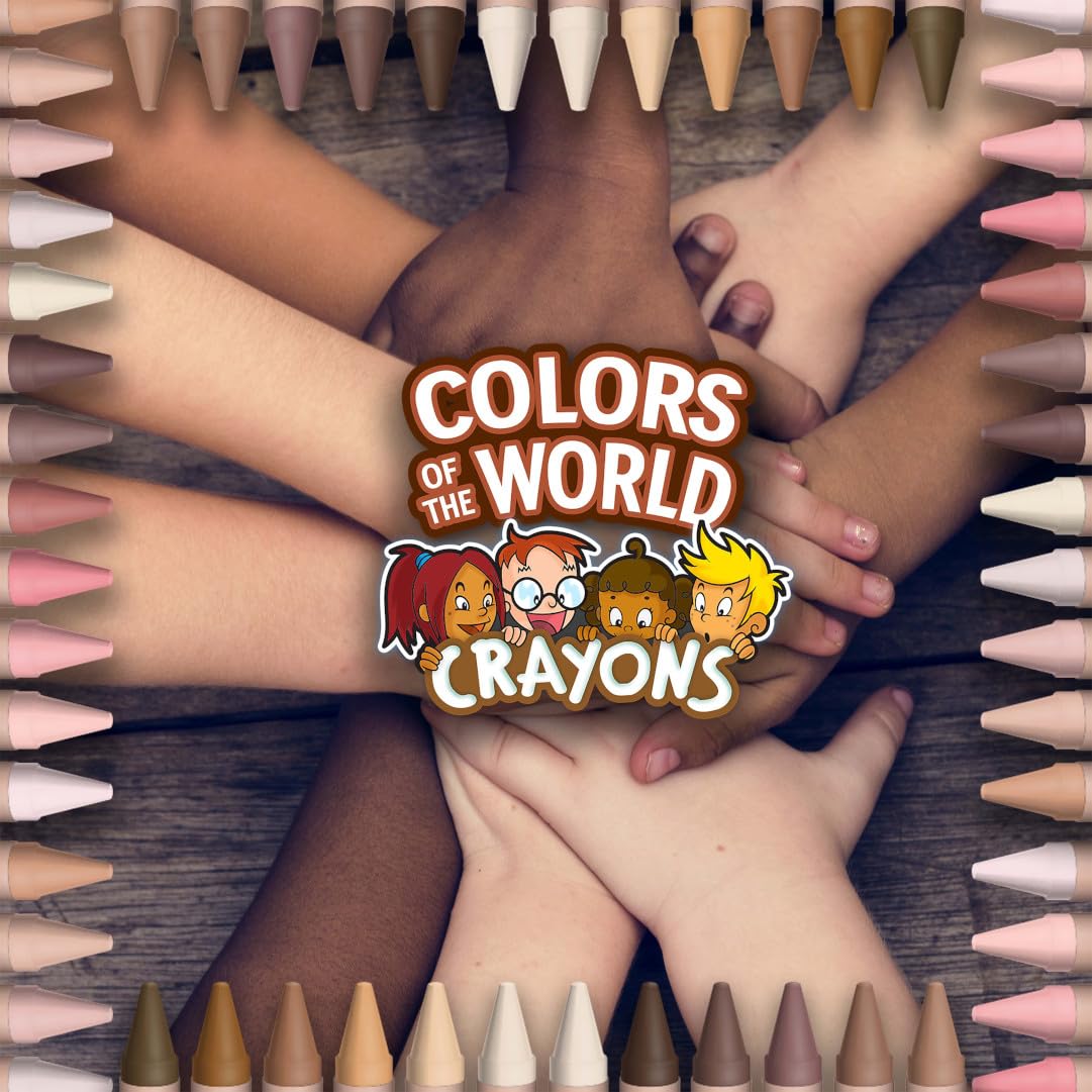 Crayola Colors of the World 24-skin-tone colors for authentic portraits