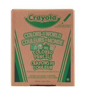 Crayola Colors of the World skin tone pencils closeup shows inclusive shade range for portraits.