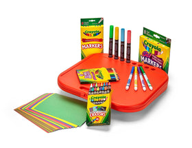Crayola Create & Carry kit contents for vibrant coloring and easy organization.