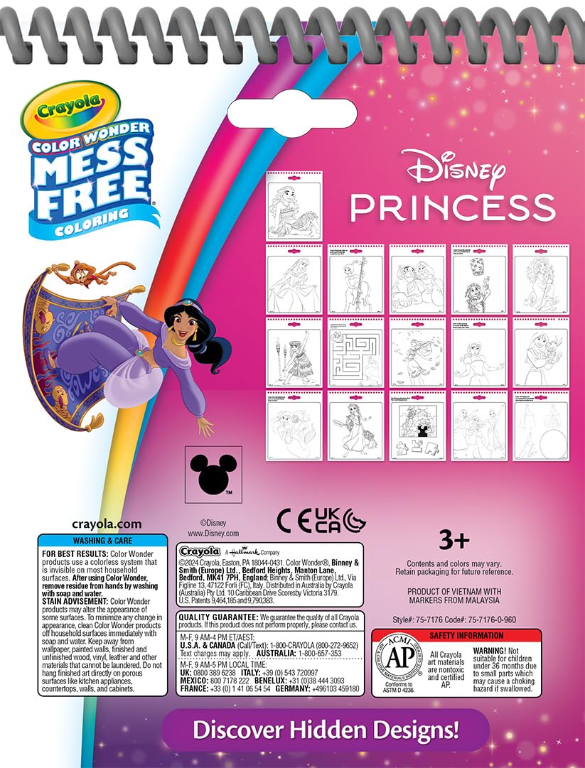 Crayola Disney Color Wonder Princess pad offering magical, mess-free coloring